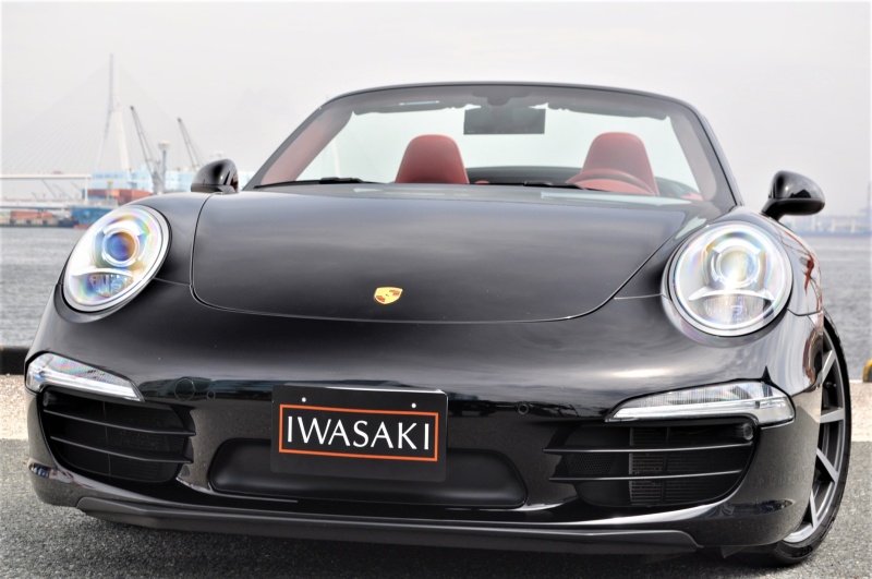 ポルシェ 911(Type991) 991カレラSカブリオレ稀少マニュアル ソリッドブラック/レッドレザーインテリア  ベンチレーターシートHDDナビ地デジ等 | 車両詳細情報 - IWASAKI